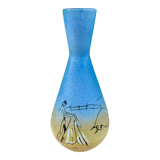 Ceramic vase - humorous -bullfighting -bullfighting