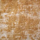 Turkish Traditional Mustard Vintage Area Rug, 108x211Cm