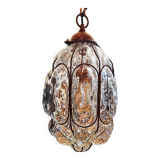 Murano glass hand-blown pendant light, mid-20th century