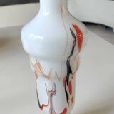 Dalian Glass Co Ltd. Snowflake vase. Smoked swirl decoration. Height 25.5