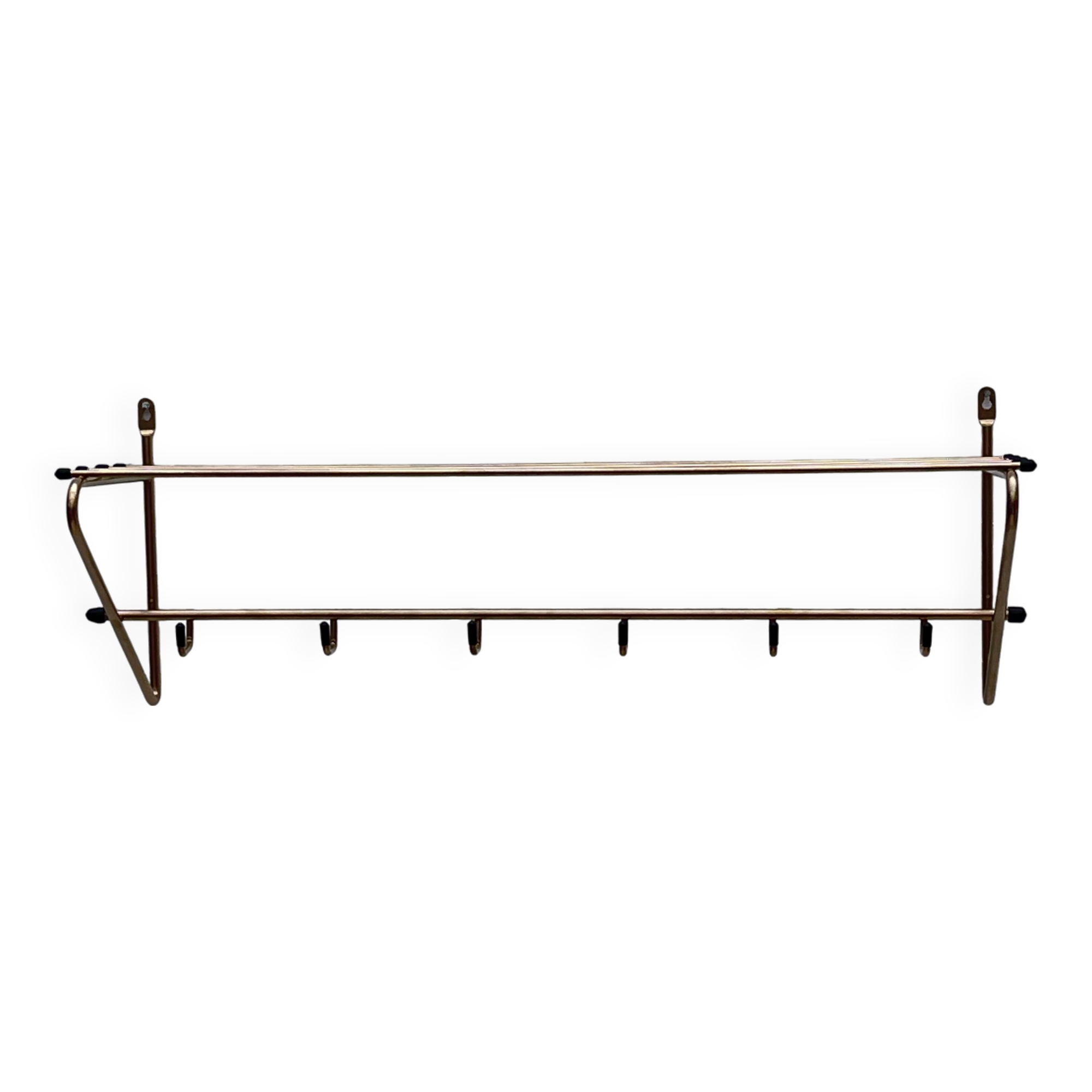 Gold metal coat rack
