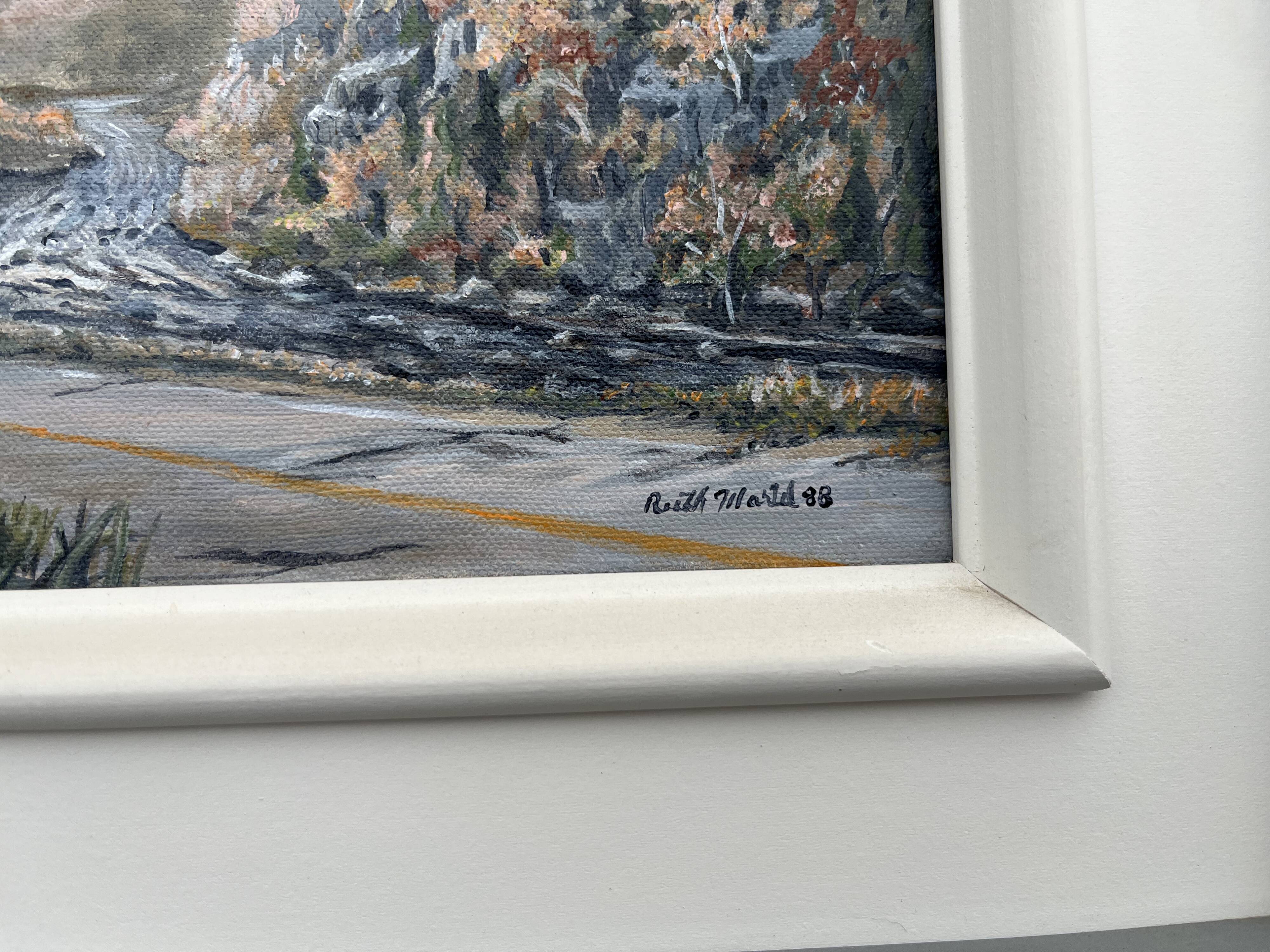Painting Mountainous landscape with figures Ruth Martel