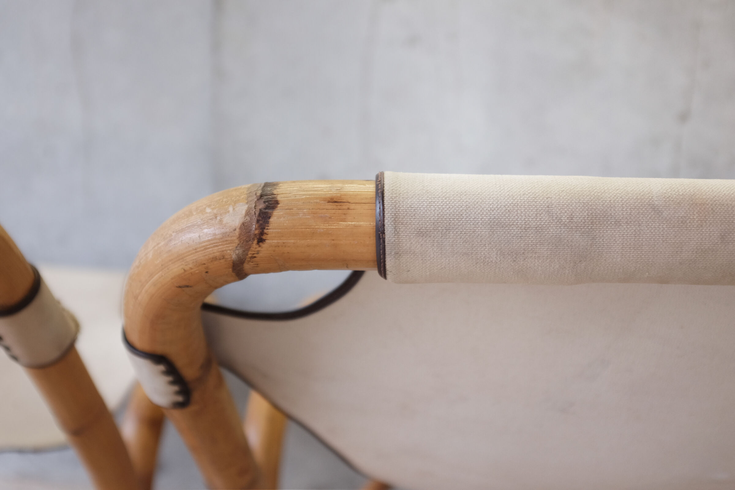 Pair of armchairs Rohe Noordwolde rattan, bamboo, 50