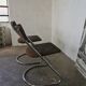 Pair of 1970 cantilever chairs, chrome