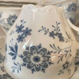 Service thé « Fleurs bleues » porcelaine Allemande