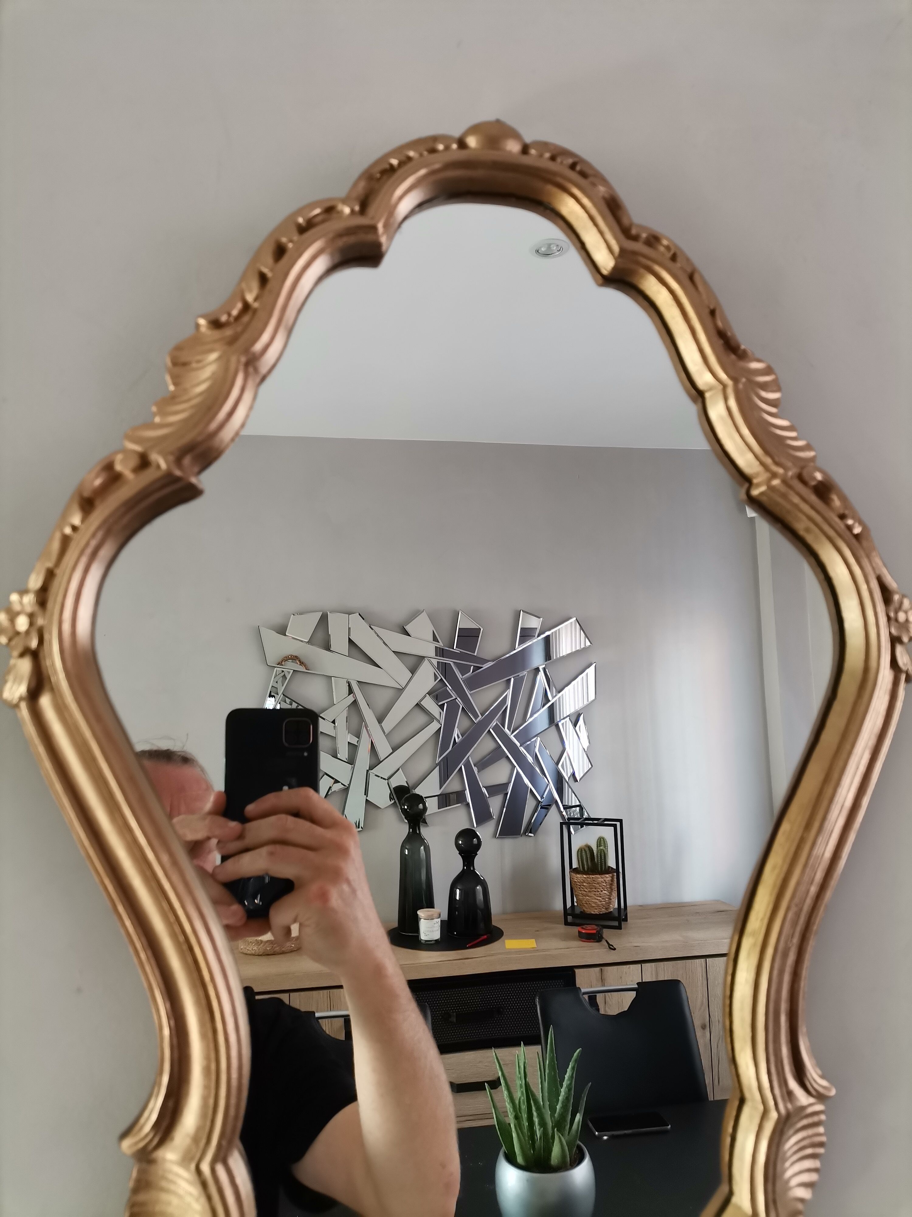 Gilded wood mirror 40x60cm
