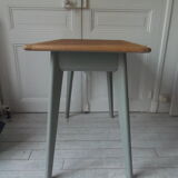 Vintage dessert green of grey , wooden tray