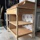Bureau secrétaire console bois clair vintage Alphonse avec tiroir