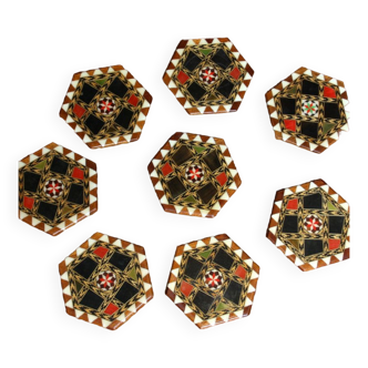 Sous verre - motif de Grenade