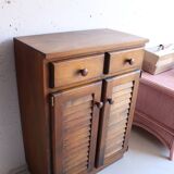 Small vintage wooden sideboard