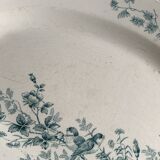 Plat Ovale terre de fer Longwy
