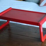 Folding tray Guzzini red – design Luigi Massoni – Italy, 1970s