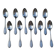 10 small silver-plated metal spoons SF Saglier Frères