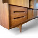 Scandinavian vintage teak library enfilade Denmark design -1960