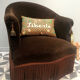 Chocolate toad armchair