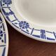 Lot de 5 assiettes en faïence ancienne Céranord St Amand - Made in France