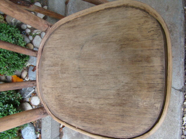 Lot of three old bistro chairs