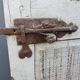 Antique glass interior door