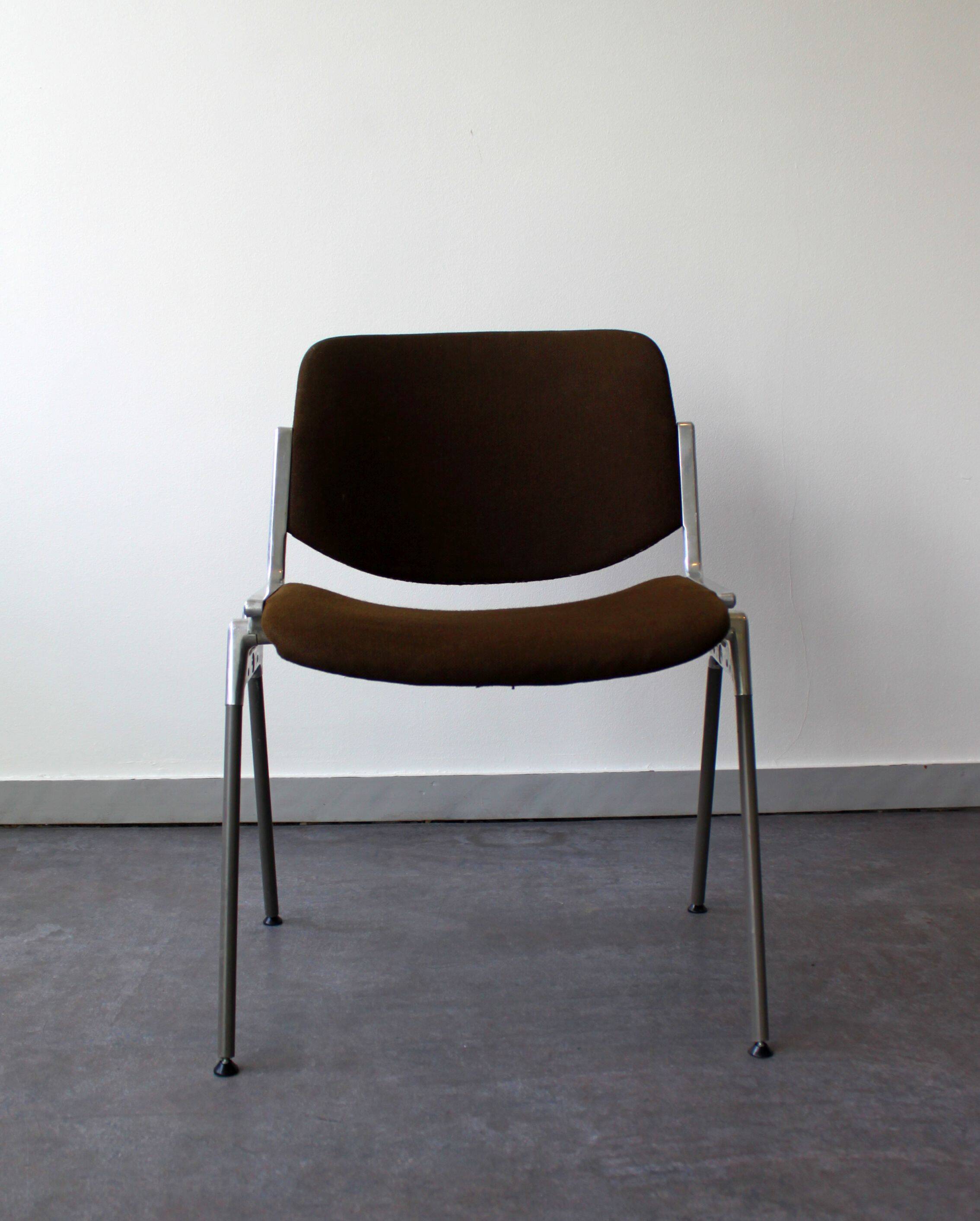 Set of 4 DSC 106 chairs by Giancarlo Piretti for Castelli, Italy, 70s