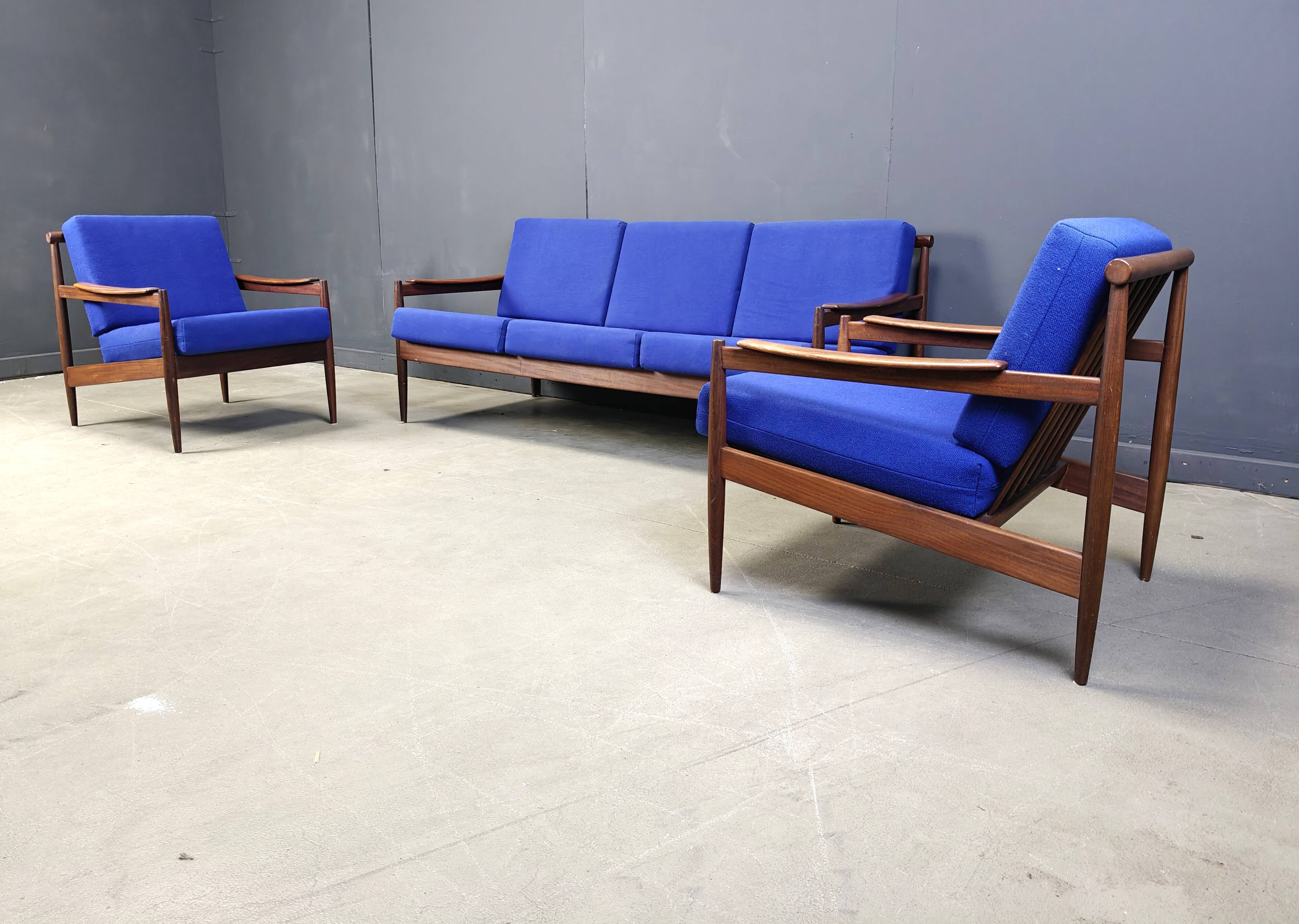 Ensemble de canapés scandinaves du milieu du siècle, années 1960