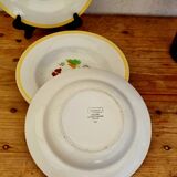 Set of 4 Digoin Sarreguemines Sirocco pattern soup plates