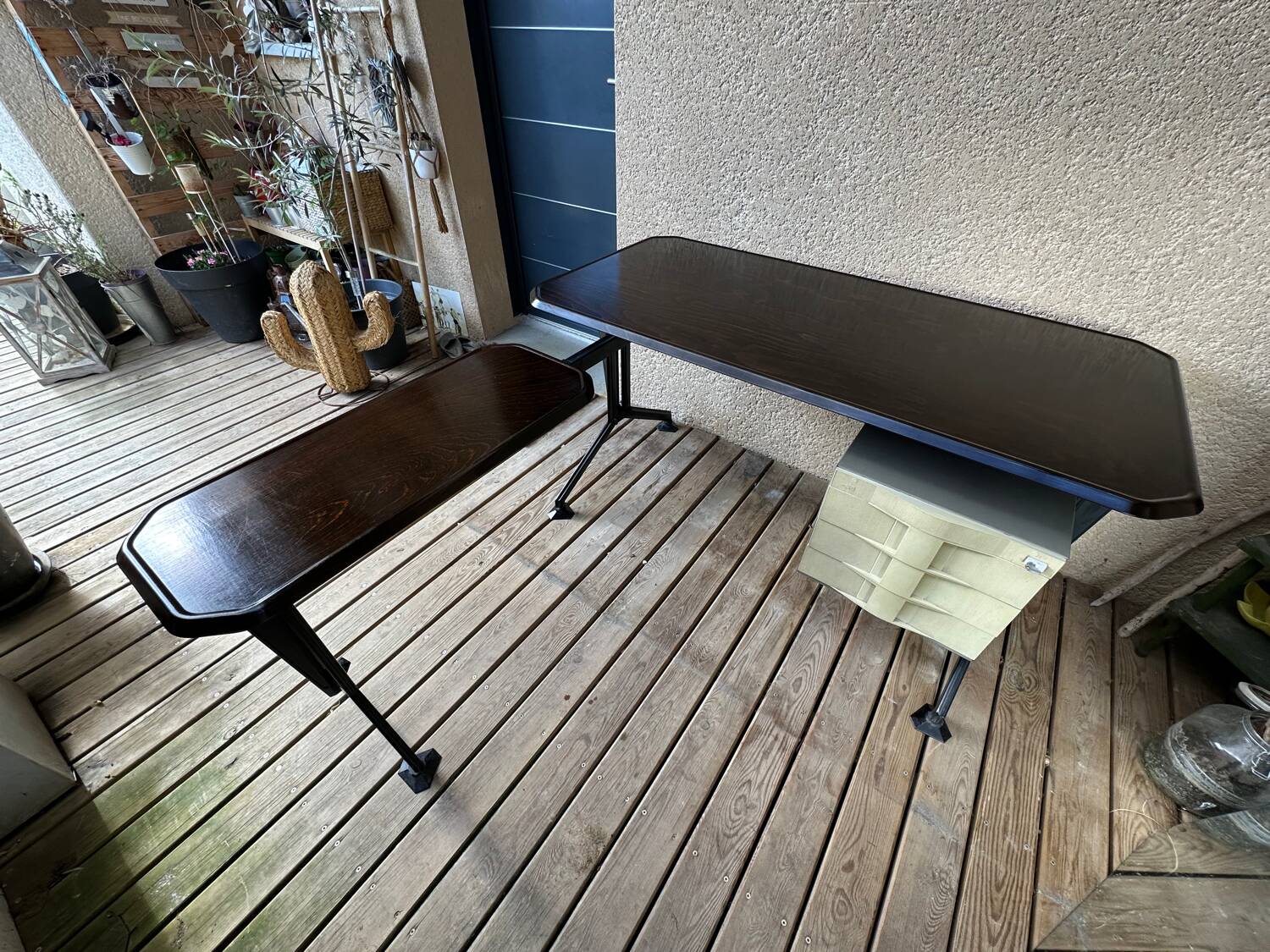 Office by BBPR for Olivetti Synthesis series Arco with its extension.