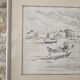 Tableau - Watercolour Landscape Brittany - Marine Boat - Signed Jen Pierre SER