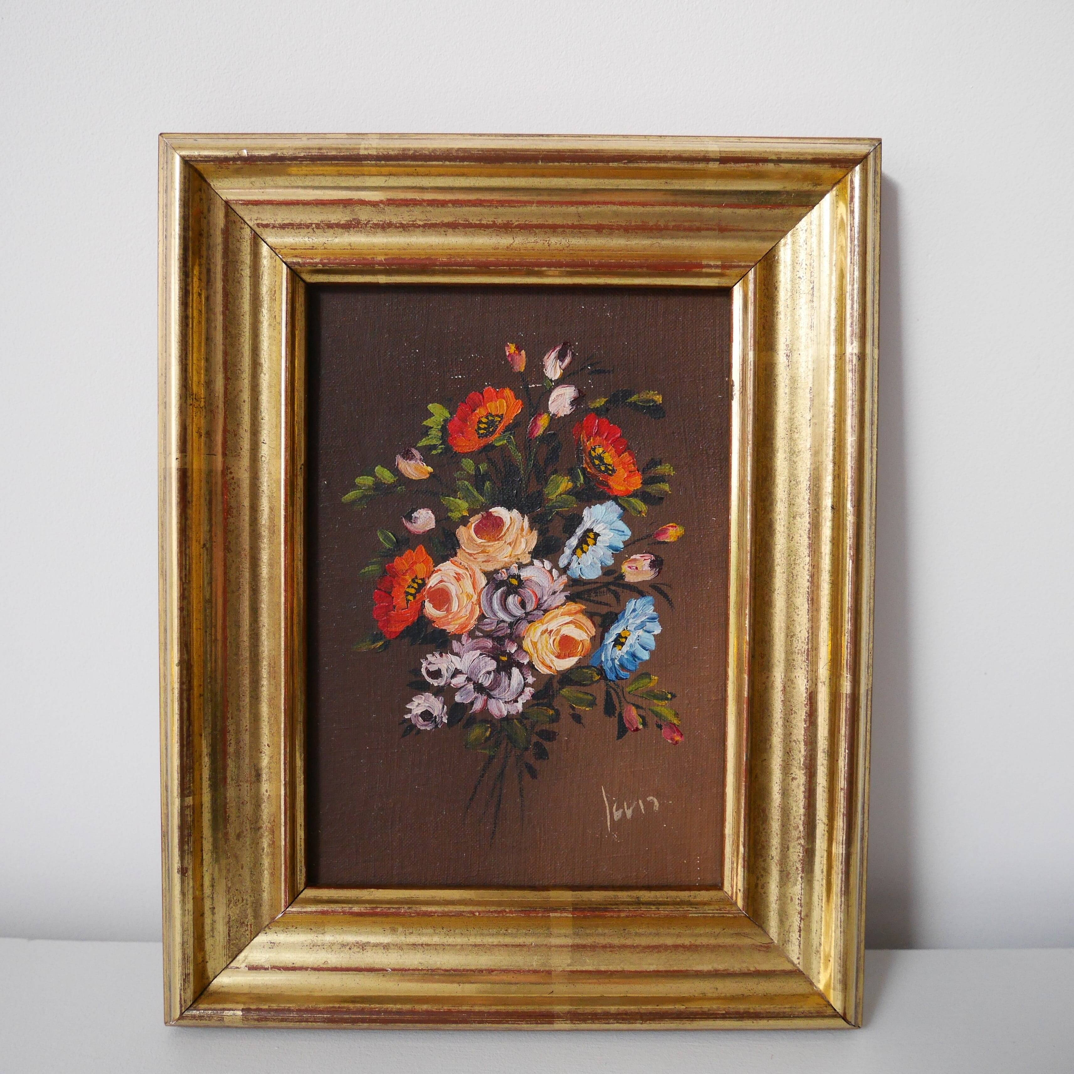 Small bouquet painting