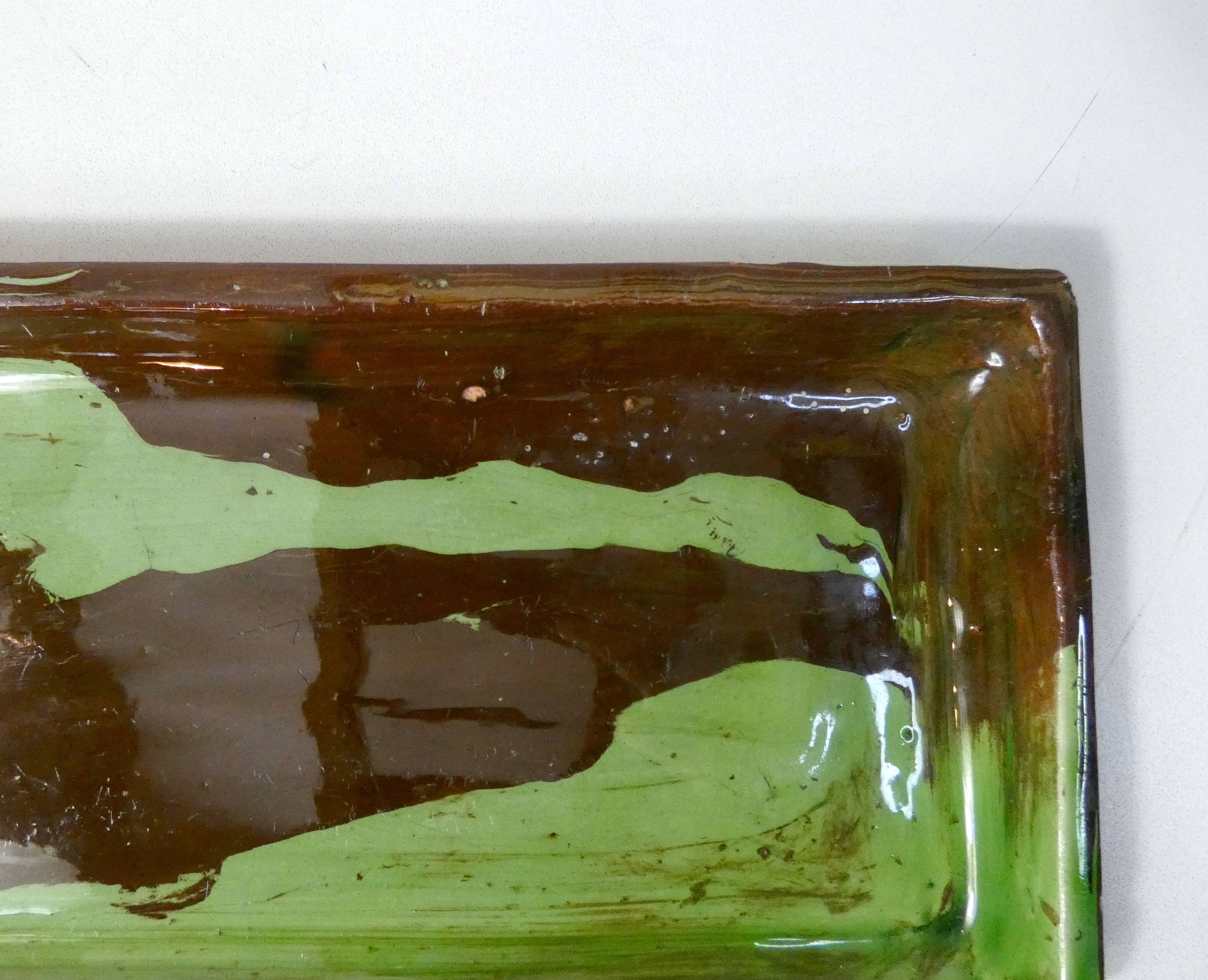 ceramic tray mixed earth marble