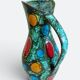 French Mid-Century Studio Pottery Pitcher/ Vase, Hand-Decorated, C. 1960