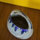 Vintage ceramic, glazed ceramic basket, small basket with handle, collection