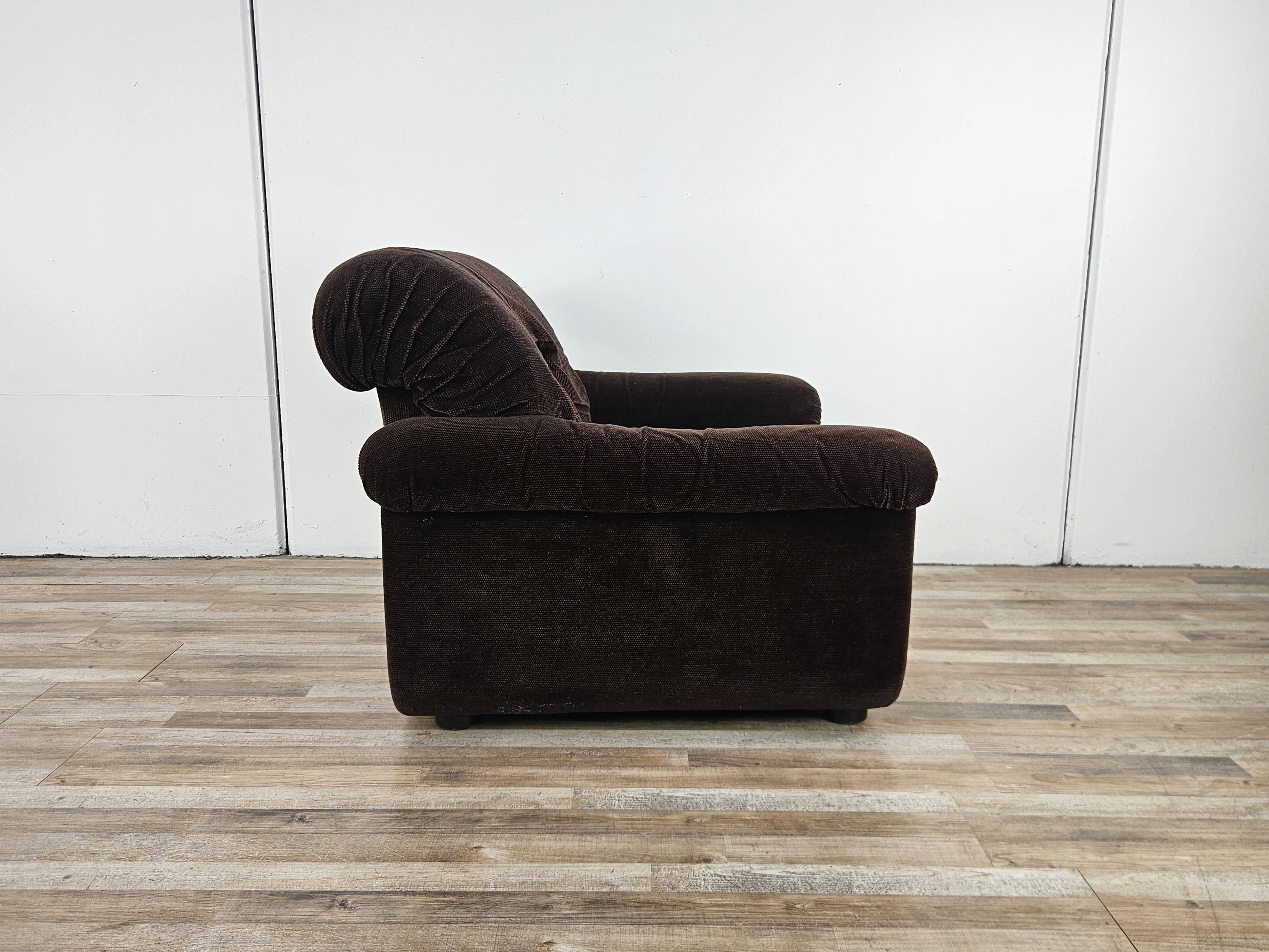 1970s fabric armchair by B&T Salotti