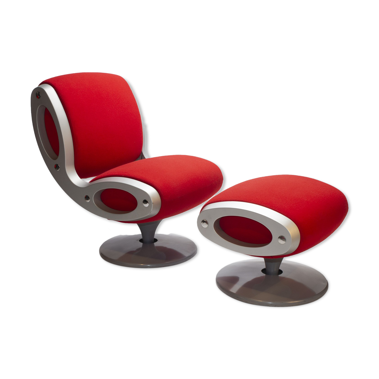 Gluon chair et ottoman par Marc Newson, édition Moroso Italy