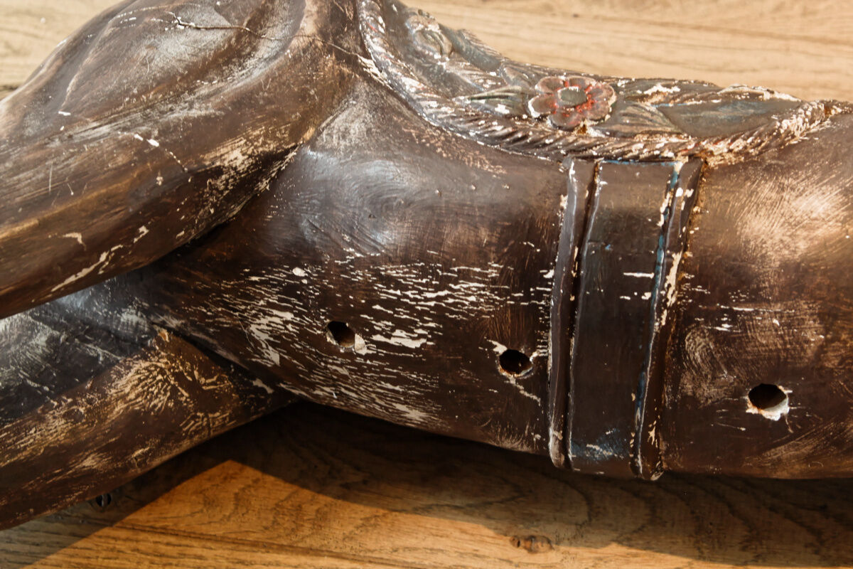 Wooden rocking horse, 19th century