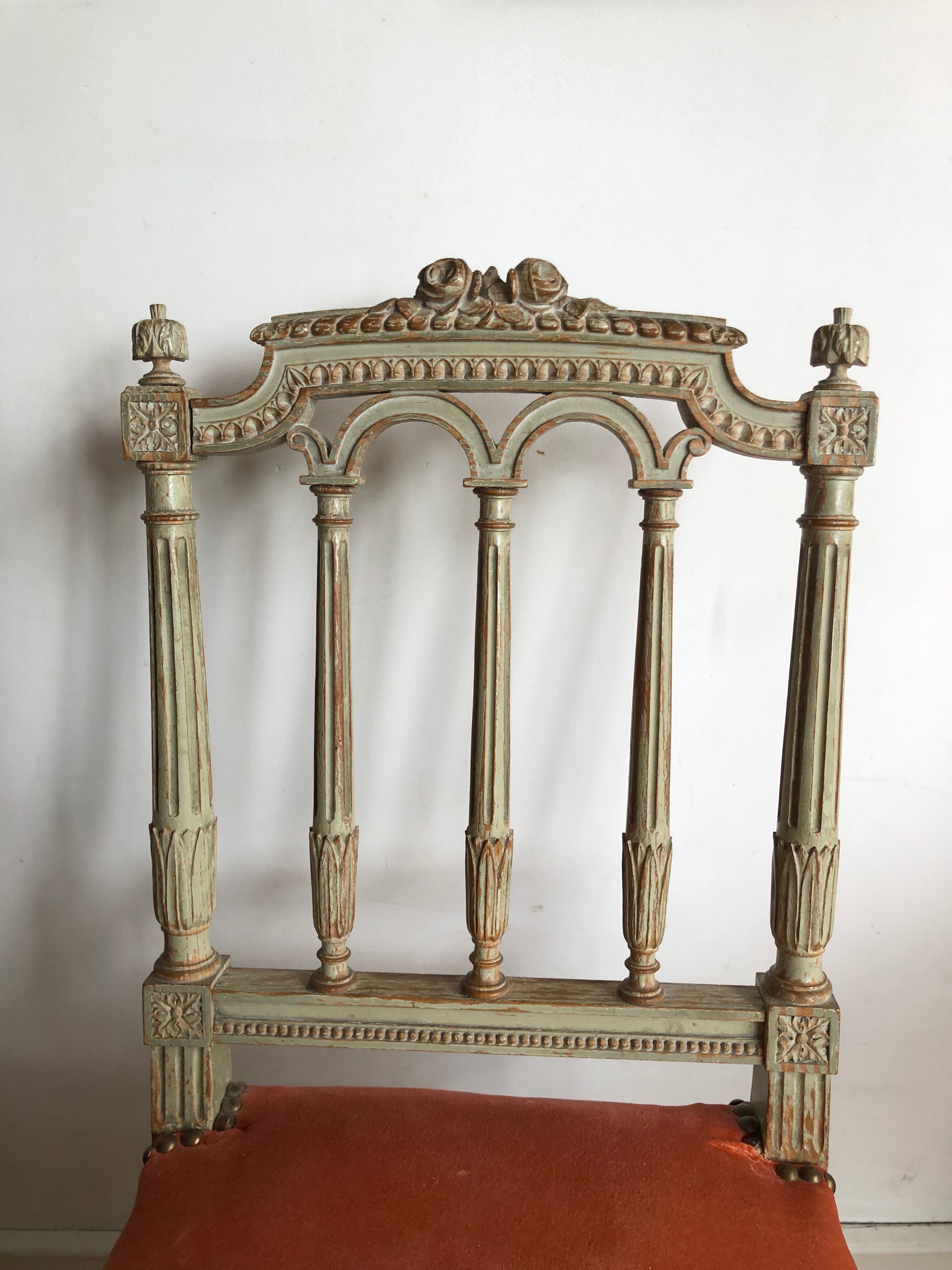 Pair of Louis XVI style chairs