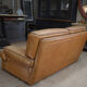 Contemporary brown vintage leather sofa