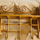Rattan coat rack