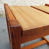 Solid pine stool