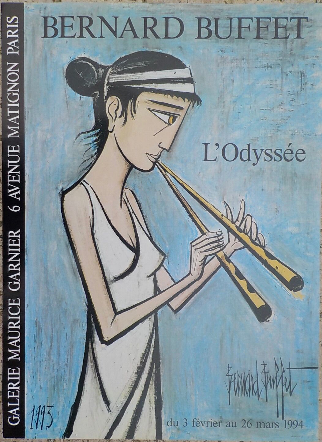 Poster Bernard Buffet "L'Odyssée" 1993 signed
