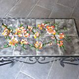 Vintage wrought iron coffee table