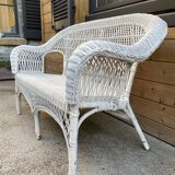 Vintage rattan sofa