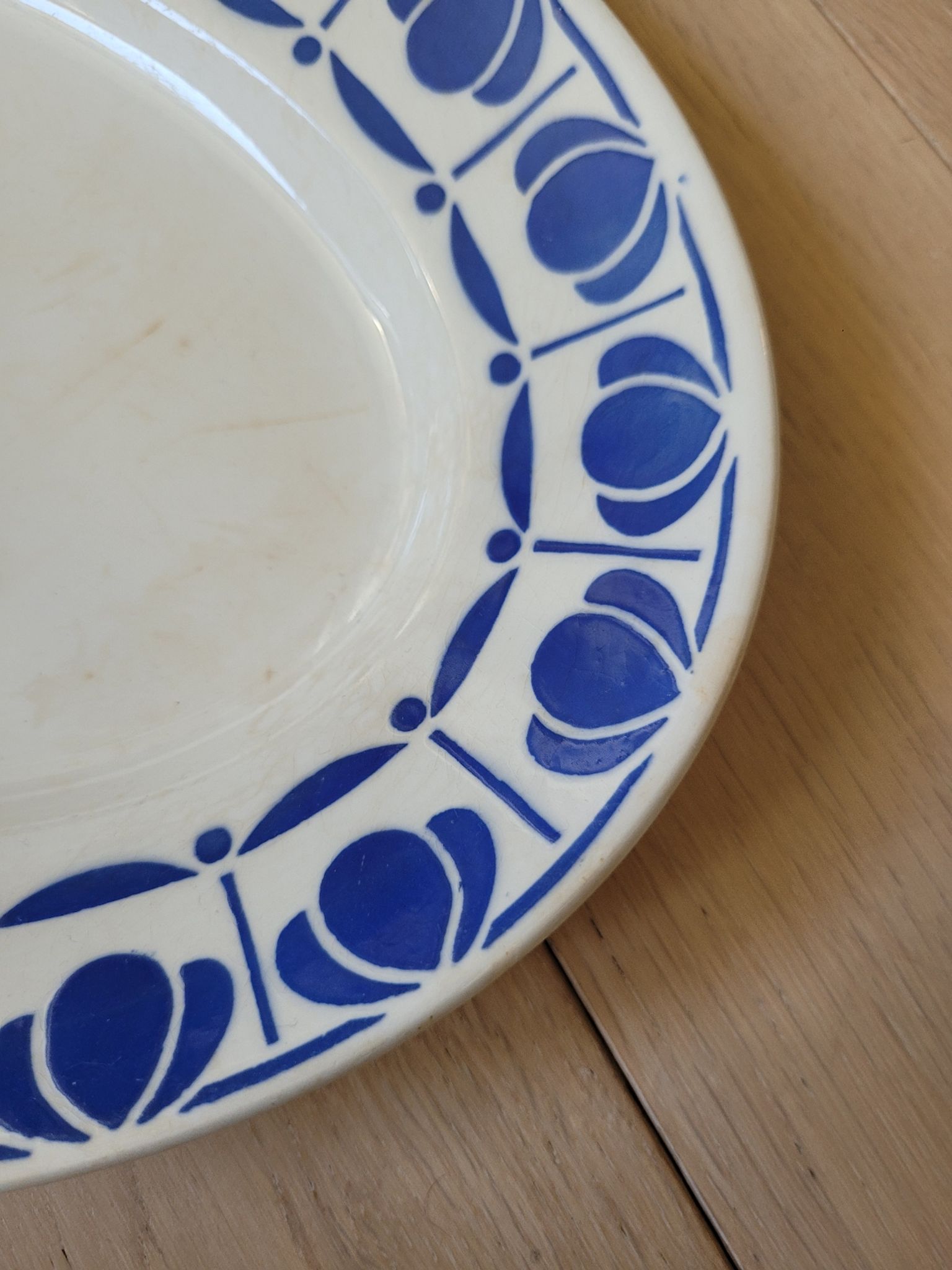 Porcelain dish Tahiti Digoin Sarreguemines