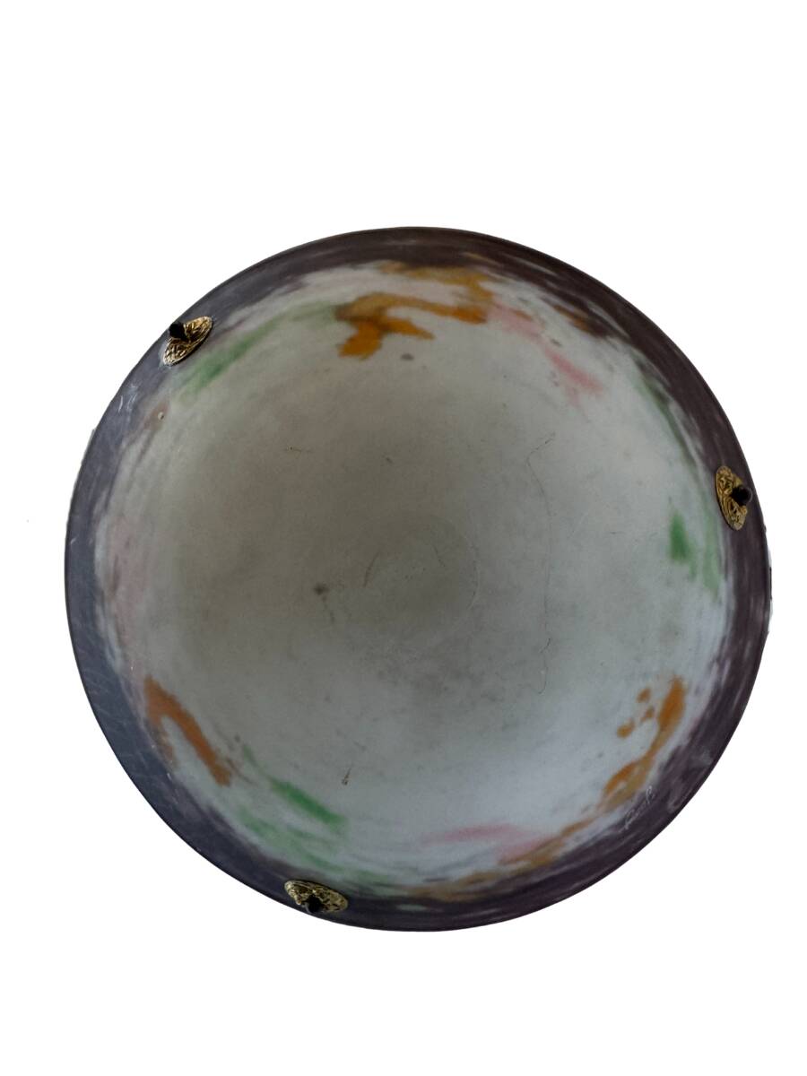 Art Deco pendant light by Jany – Glass paste – Marble decor
