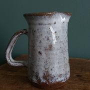 Stoneware pitcher from Berry signed Les Poteries de la Vallée Noire.