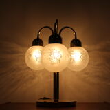 1980s Preciosa Glass Table Lamp, Czechoslovakia