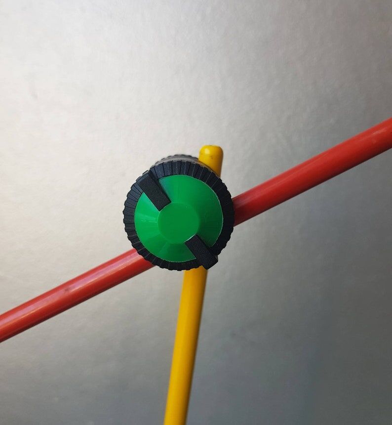 1980s metal desk lamp, Memphis style