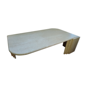 table basse marbre travertin