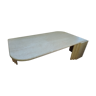 Travertine marble coffee table