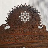 Old Syrian bench wood and mother-of-pearl ethnic bench