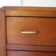Pretty vintage chest of drawers - 4 drawers - 1960s - refined Scandinavian style - medium oak color